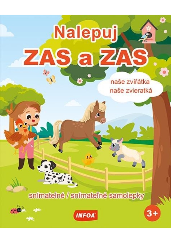 Nalepuj ZAS a ZAS Naše zvířátka / Naše zvieratká - snímatelné / snímateľné samolepky