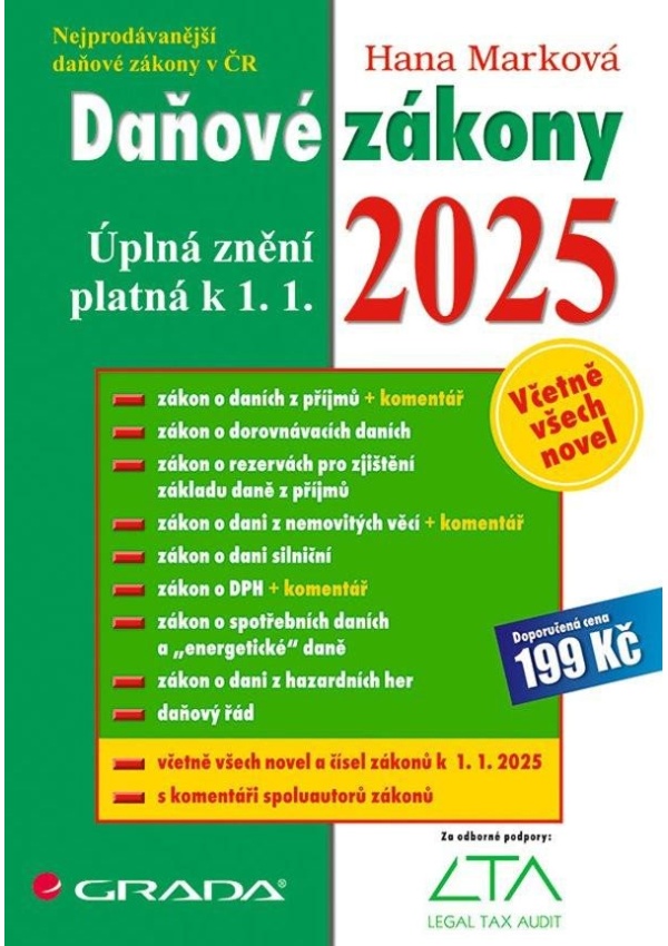 Levně Daňové zákony 2025 - Úplná znění k 1. 1. 2025
