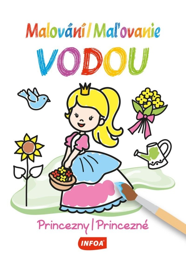 Levně Malování vodou / Maľovanie vodou - Princezny / Princezné