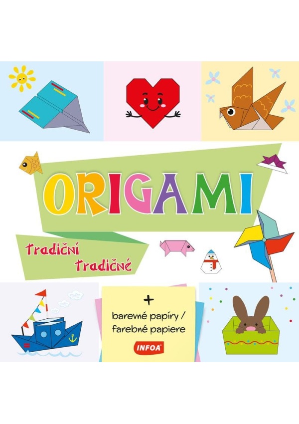 Levně Origami tradiční / tradičné (+ barevné papíry / farebné papiere)