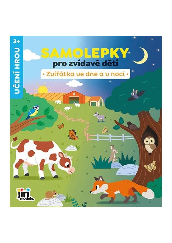 Levně Samolepky pro zvídavé děti Zvířata ve dne a v noci