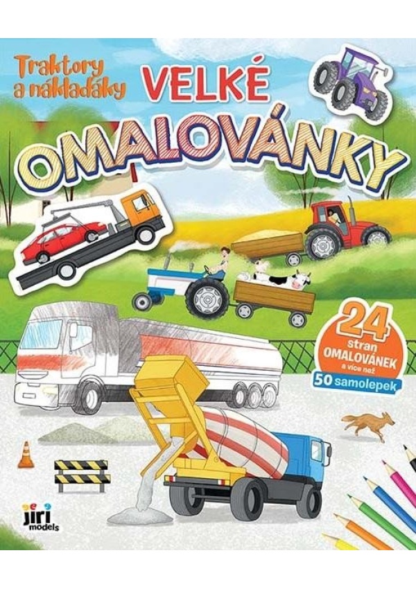 Levně Traktory a náklaďáky - Velké omalovánky