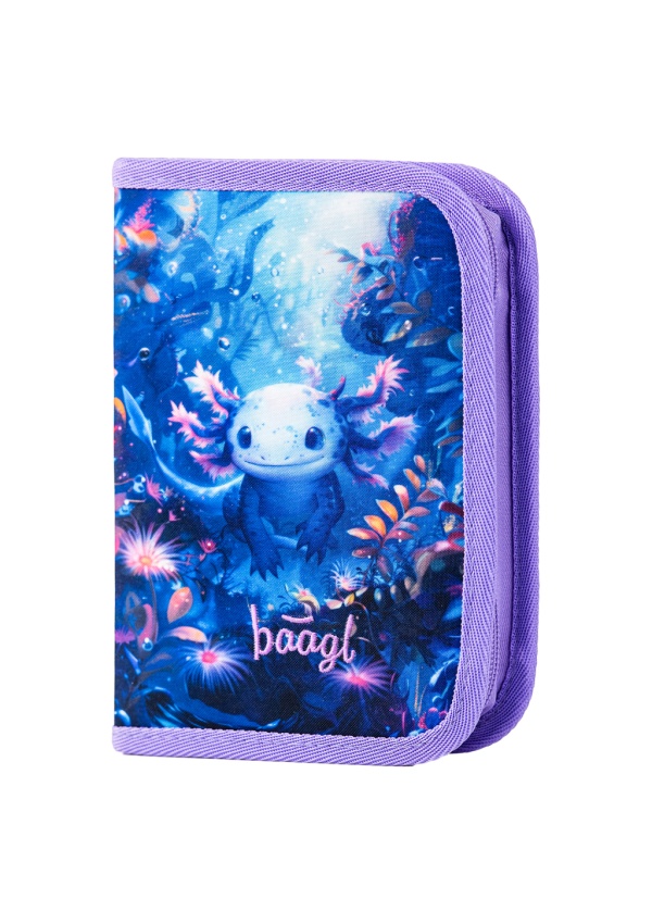 BAAGL Školní penál jednopatrový Axolotl