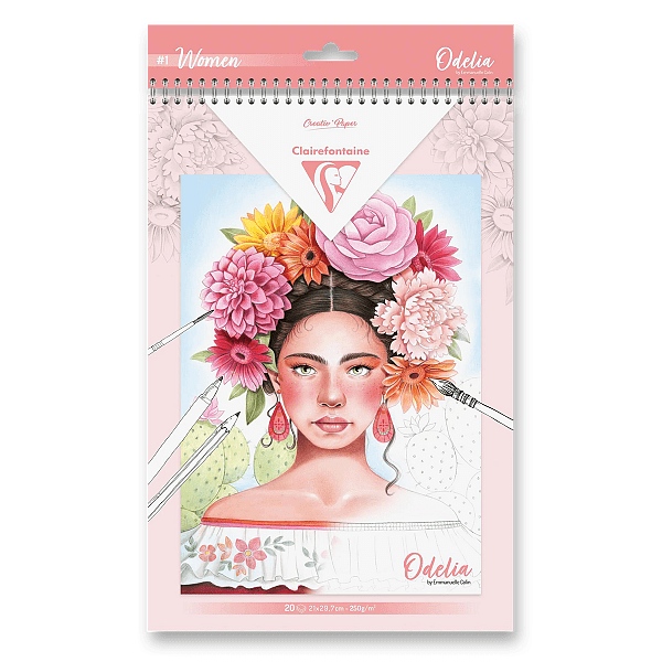 Omalovánky Clairefontaine Odelia Women A4, 20 listů