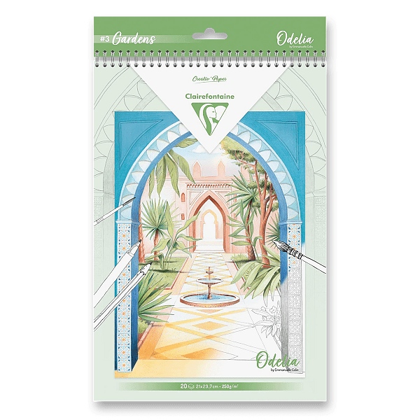Omalovánky Clairefontaine Odelia Gardens A4, 20 listů