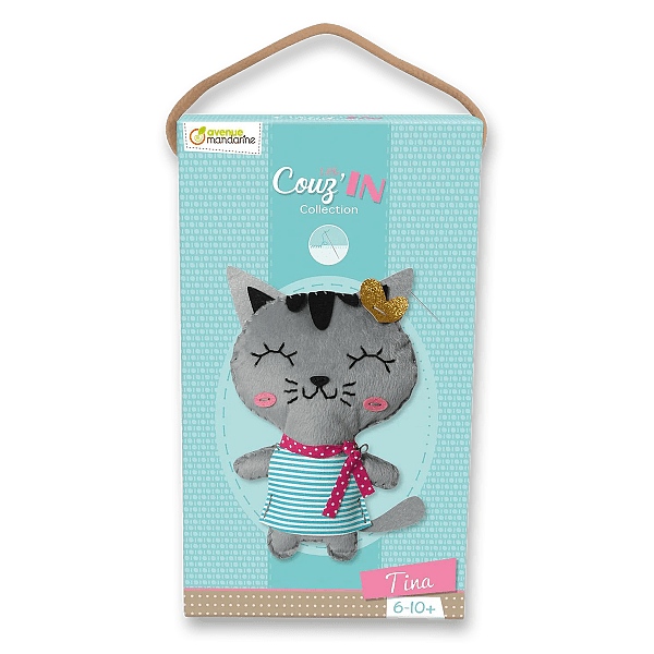 Kreativní sada Avenue Mandarine Dětské šití kočička Tina