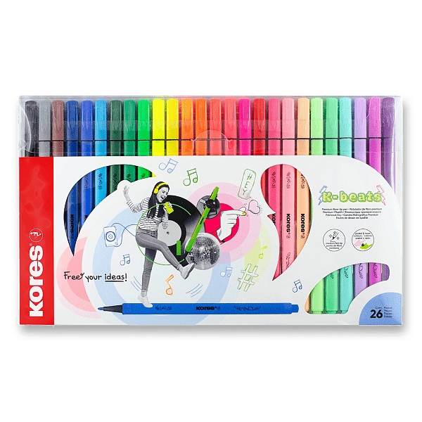Levně Fixy Kores K-Beats 26 barev