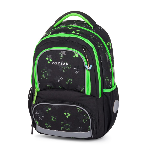 Levně Školní batoh OXY NEXT Green Cube