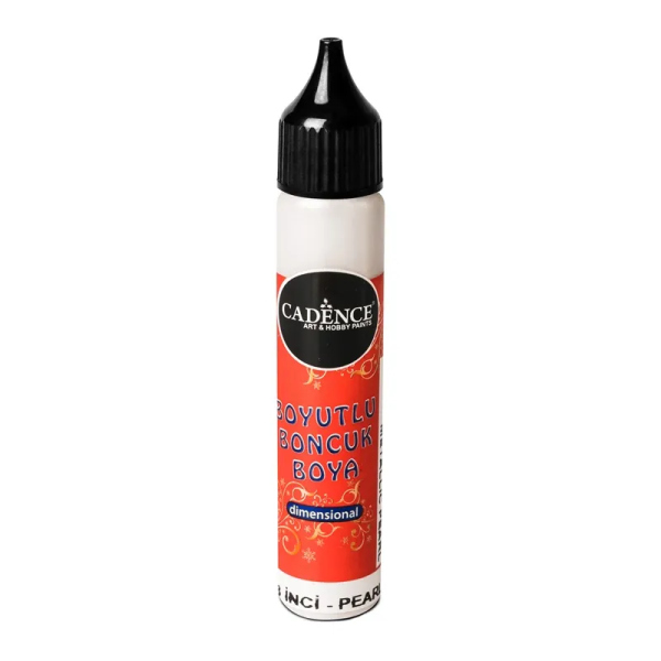 Levně Metalická kontura Cadence Dimensional Paint, 25 ml - pearl, perleťová