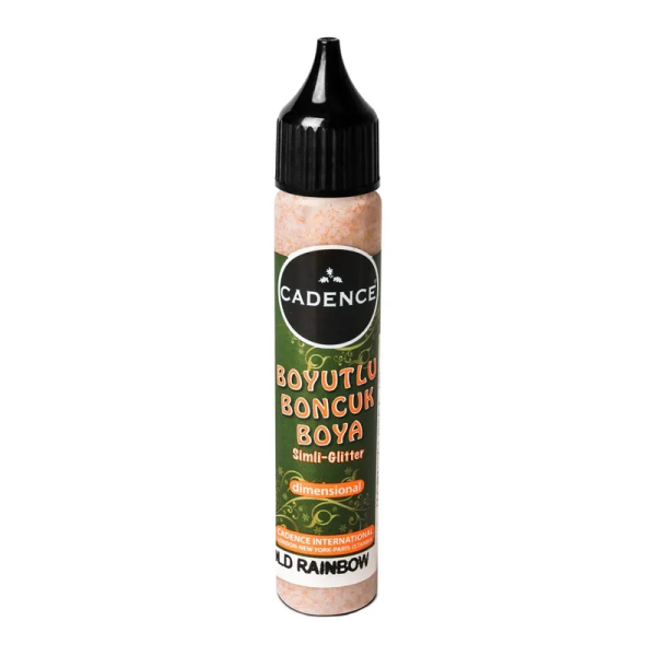 Levně Kontura Cadence Dimensional Paint, 25 ml - gold rainbow, třpytivá zlatá duha