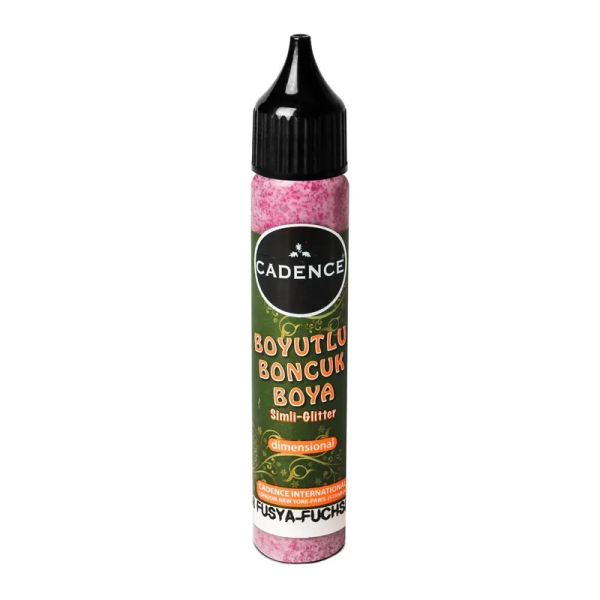 Levně Kontura Cadence Dimensional Paint, 25 ml - fuchsia, třpytivá fuchsiová