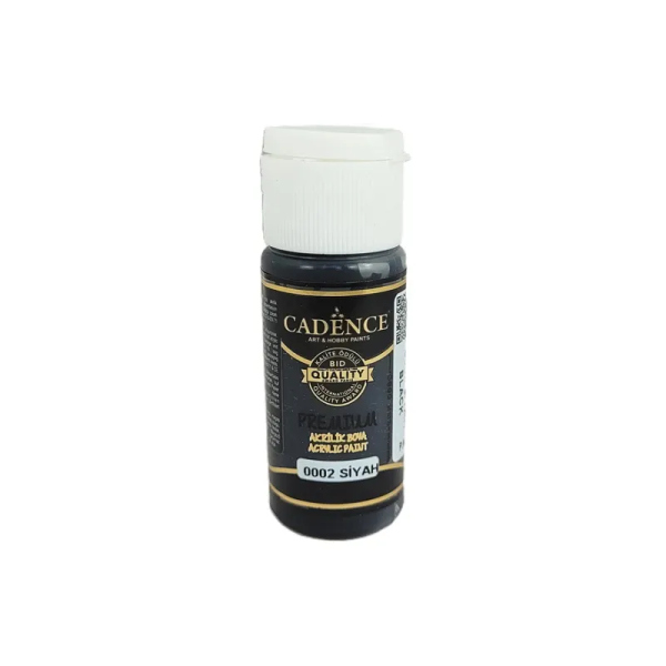 Levně Akrylová barva Cadence Premium, 25 ml - black, černá