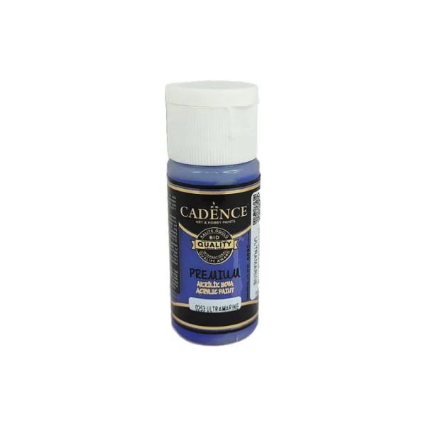 Levně Akrylová barva Cadence Premium, 25 ml - ultramarine, modrá ultramarin