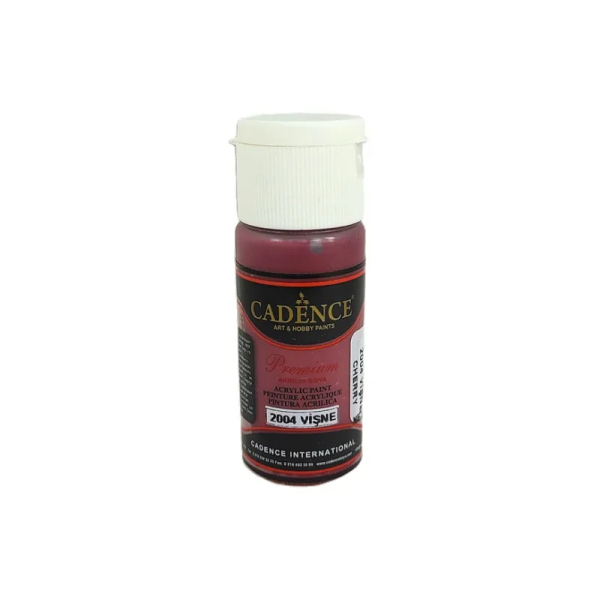 Levně Akrylová barva Cadence Premium, 25 ml - cherry, červená třešňová