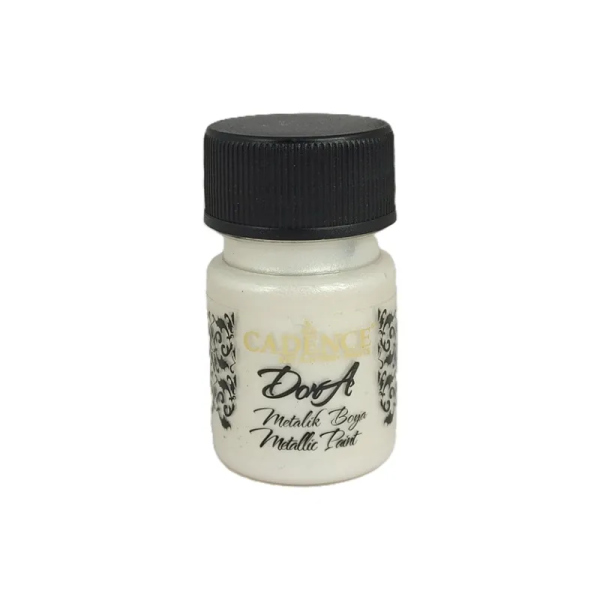Levně Metalická akrylová barva Cadence Dora Metallic, 30 ml - pearl, perleťová