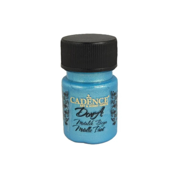 Levně Metalická akrylová barva Cadence Dora Metallic, 30 ml - light blue, sv. modrá