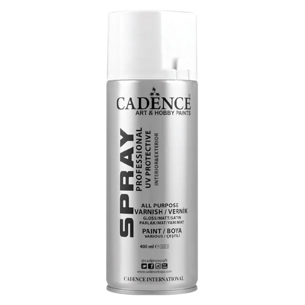 Levně Metalická barva ve spreji Cadence Spray Paint, 400 ml - aluminium, chromová