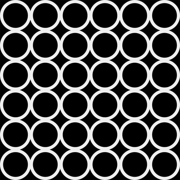 Šablona TCW 6x6 (15,2x15,2 cm) - Grid of Rings