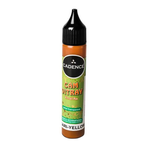 Levně Vitrážová kontura na sklo Cadence Vitrail Pen Paint, 25 ml - yellow, žlutá