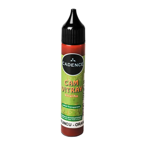 Levně Vitrážová kontura na sklo Cadence Vitrail Pen Paint, 25 ml - orange, oranžová