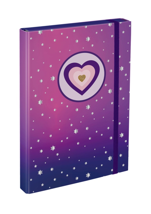 BAAGL Desky na školní sešity A4 Koně srdce