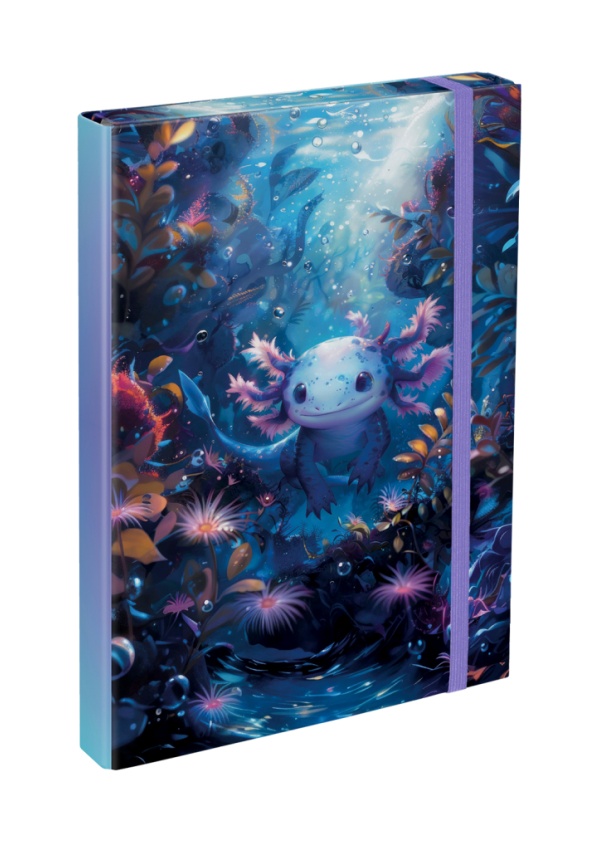 BAAGL Desky na školní sešity A4 Axolotl