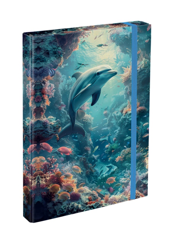 BAAGL Desky na školní sešity A4 Delfín