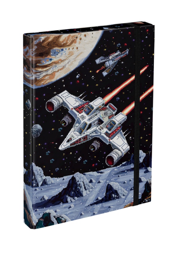 BAAGL Desky na školní sešity A4 Pixel Space