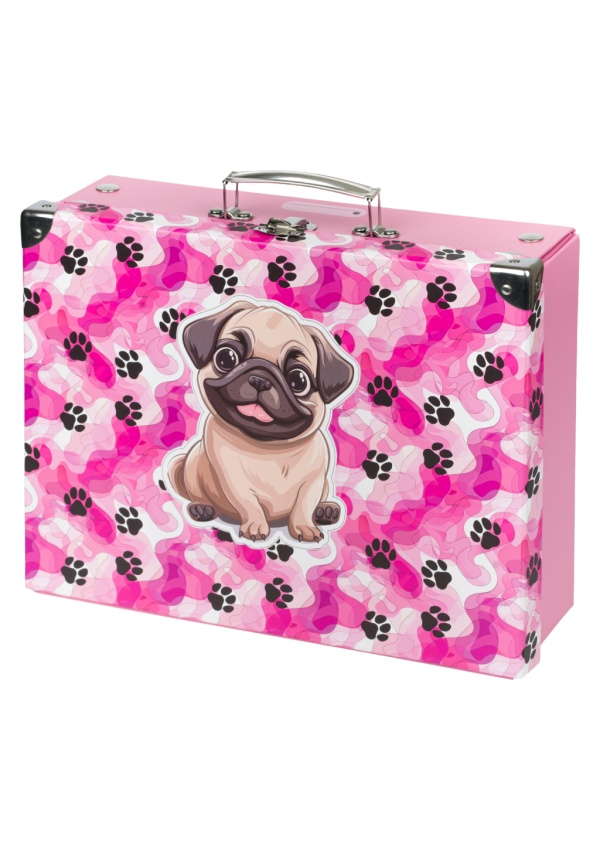 BAAGL Skládací školní kufřík Tlapky s kováním