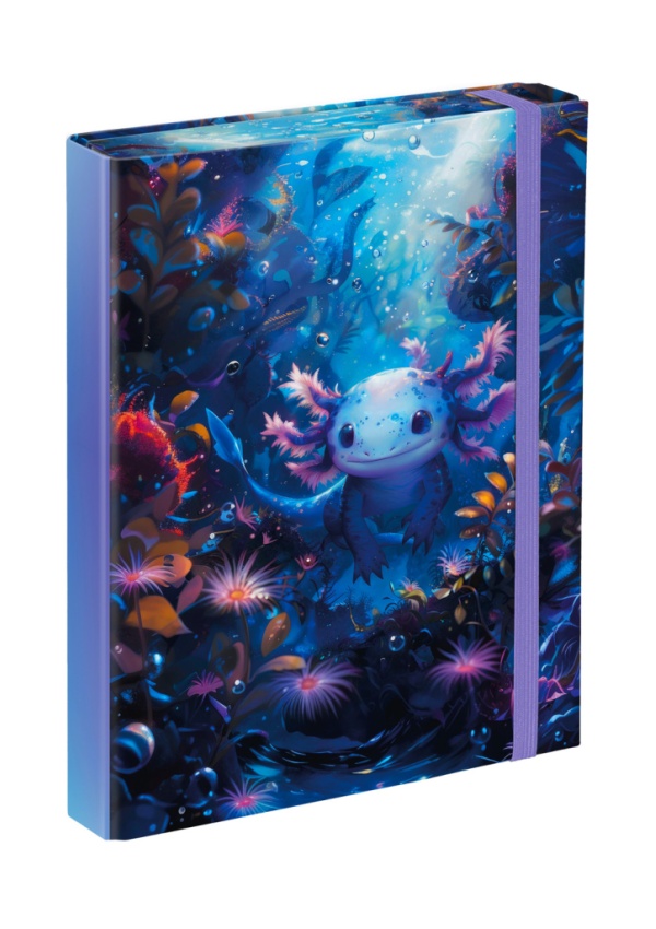 BAAGL Desky na školní sešity A5 Axolotl