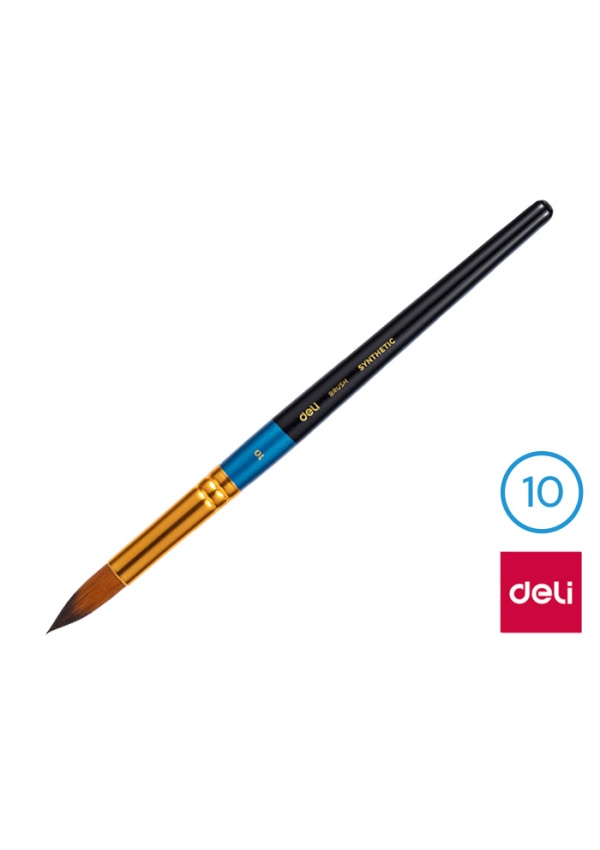 Levně Štětec syntetický kulatý č. 10 DELI EC408-10
