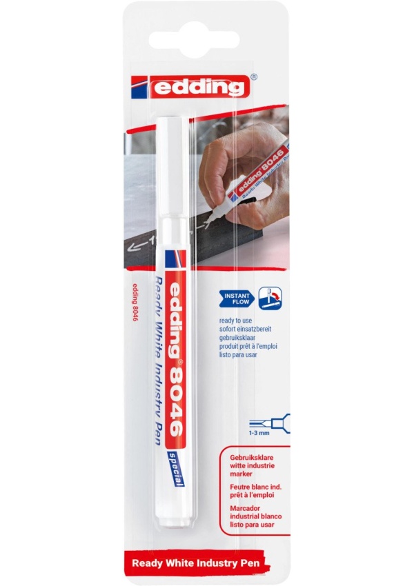Edding Permanentní popisovač 8046 Ready white, blistr