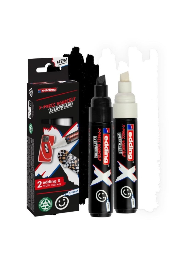 Multimarker X EDDING 6900/2 - černá a bílá