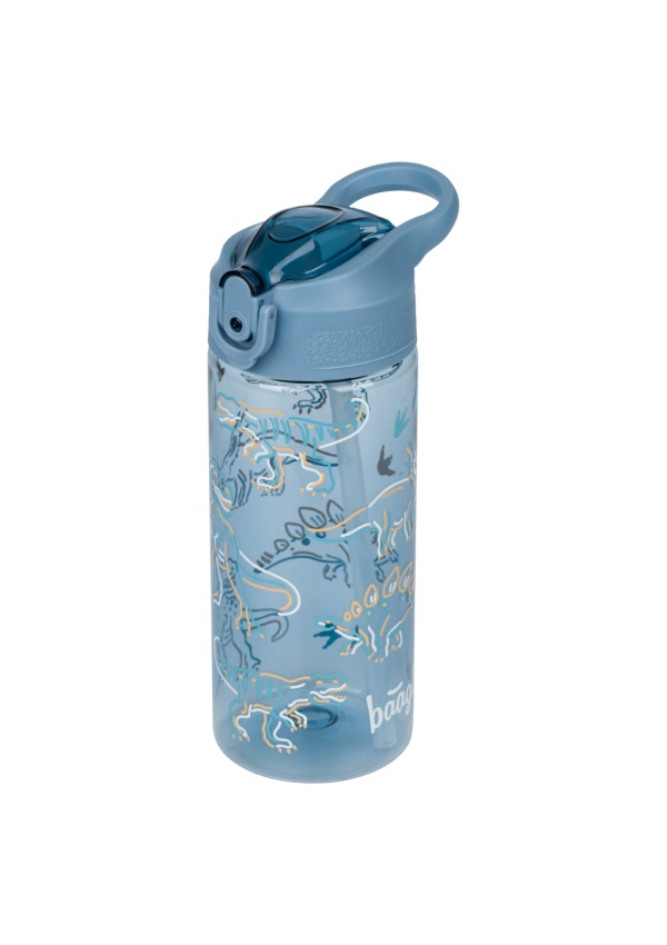BAAGL Tritanová láhev na pití s brčkem Dino 500 ml