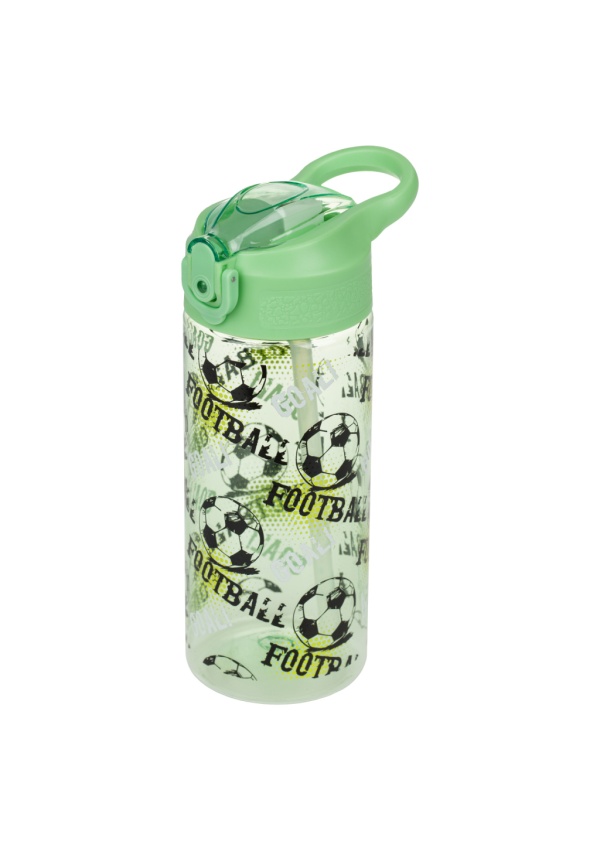 BAAGL Tritanová láhev na pití s brčkem Fotbal 500 ml