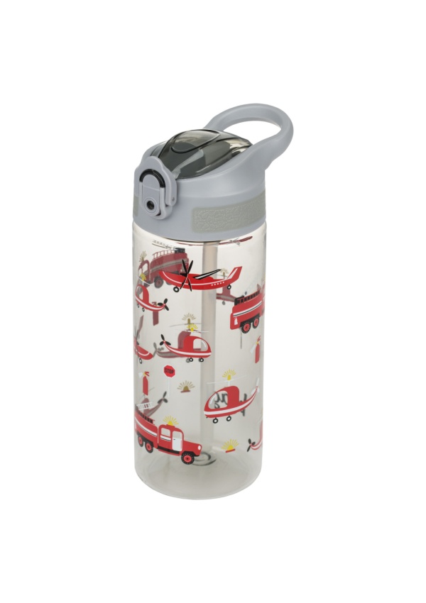 BAAGL Tritanová láhev na pití s brčkem Záchranáři 500 ml