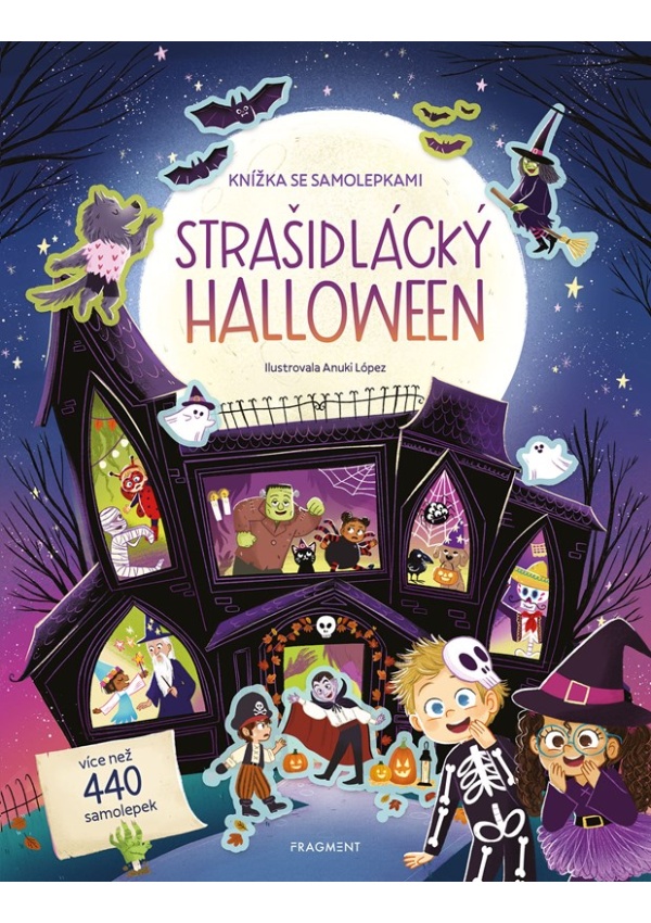 Knížka se samolepkami - Strašidlácký Halloween