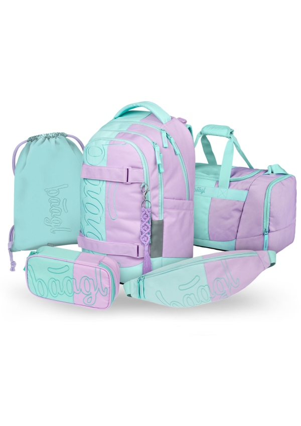 Levně BAAGL SET 5 Skate max Sweet: batoh, penál, sáček, sportovní taška, ledvinka