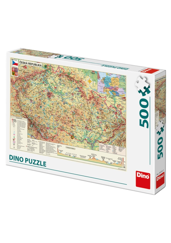 Dino Puzzle Mapa České republiky 500 dílků