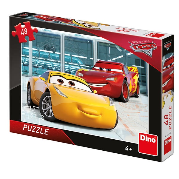 Dino Puzzle Cars 3: Příprava 48 dílků