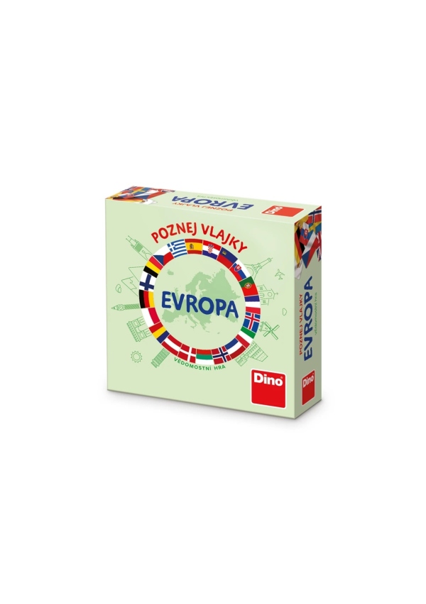 Dino Cestovní hra Poznej vlajky - Evropa