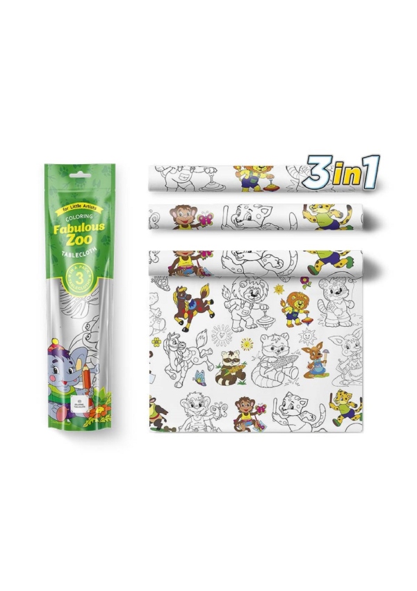 Pexi Malovací ubrusy 3 ks - Senzační zoo (Fabulous zoo)