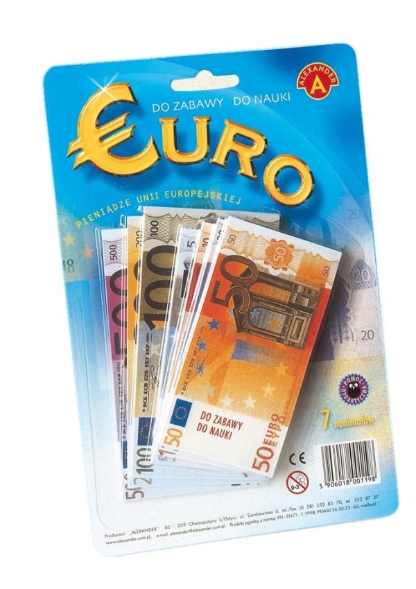 Levně Alexander Dětské hrací peníze Eura