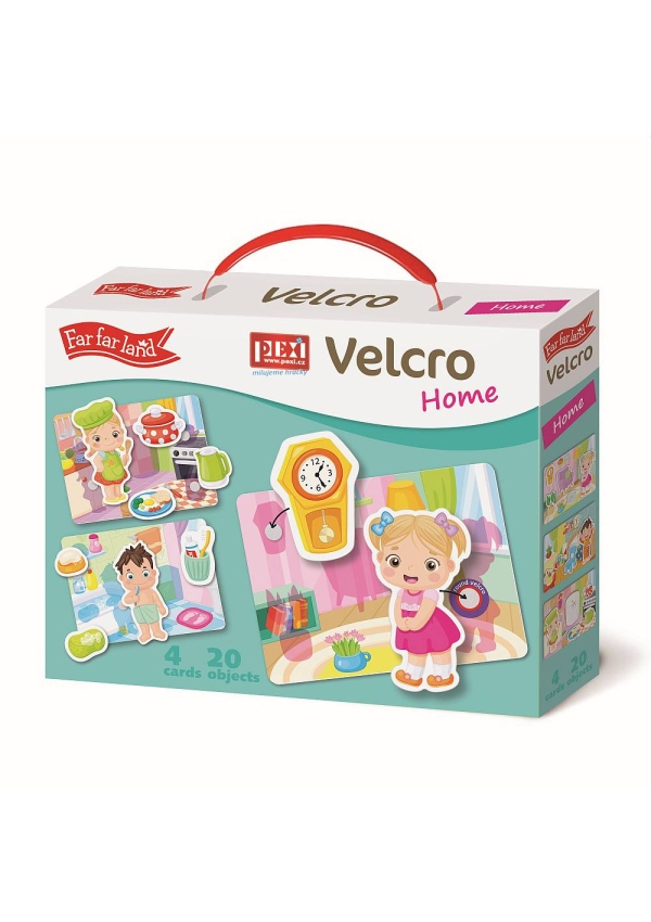 Levně Pexi Velcro skládačky - Domov