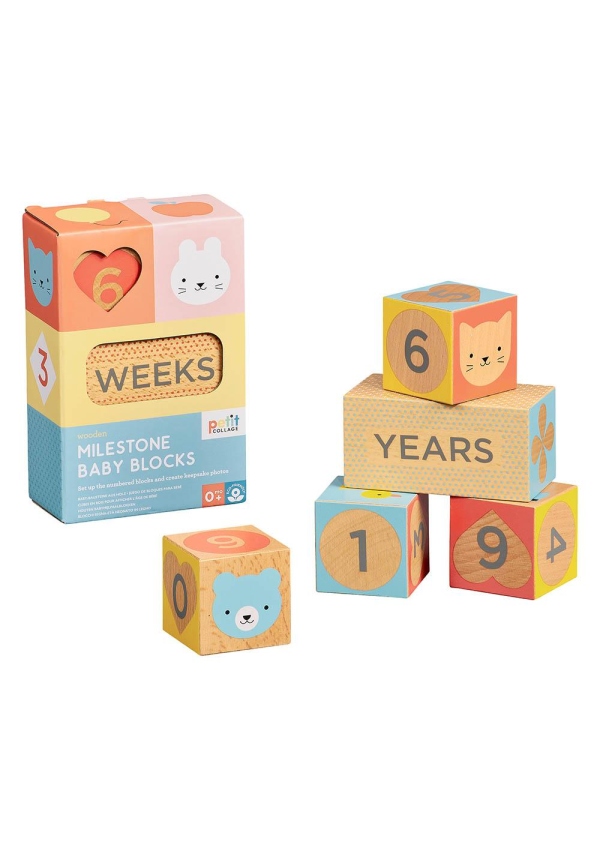 Petit Collage Milníkové kostky
