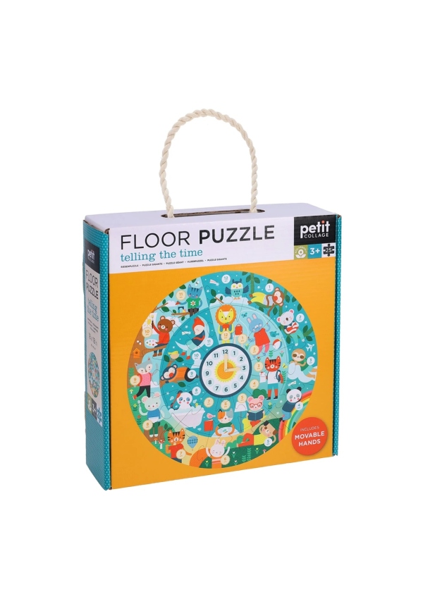 Levně Petit Collage Podlahové puzzle Ilustrované učební hodiny