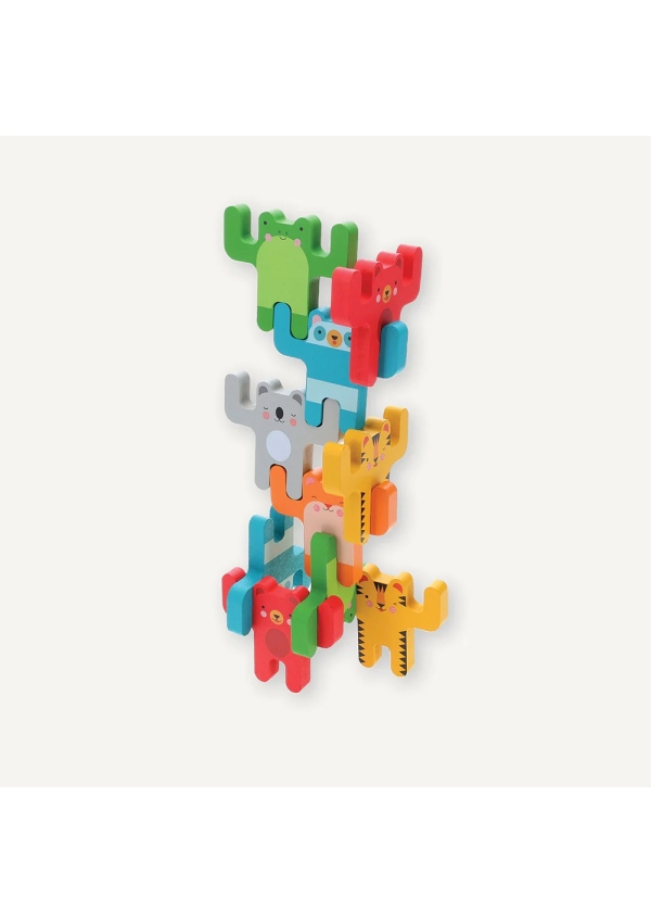 Petit Collage Balanční hra Zvířecí akrobati