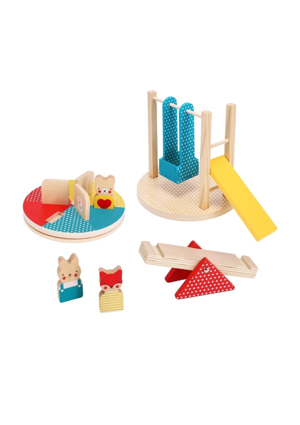 Petit Collage Dřevěná sada Na hřišti