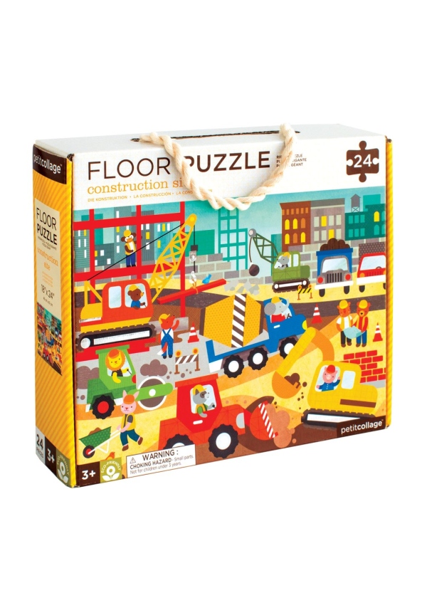 Levně Petit Collage Podlahové puzzle stavba ve městě