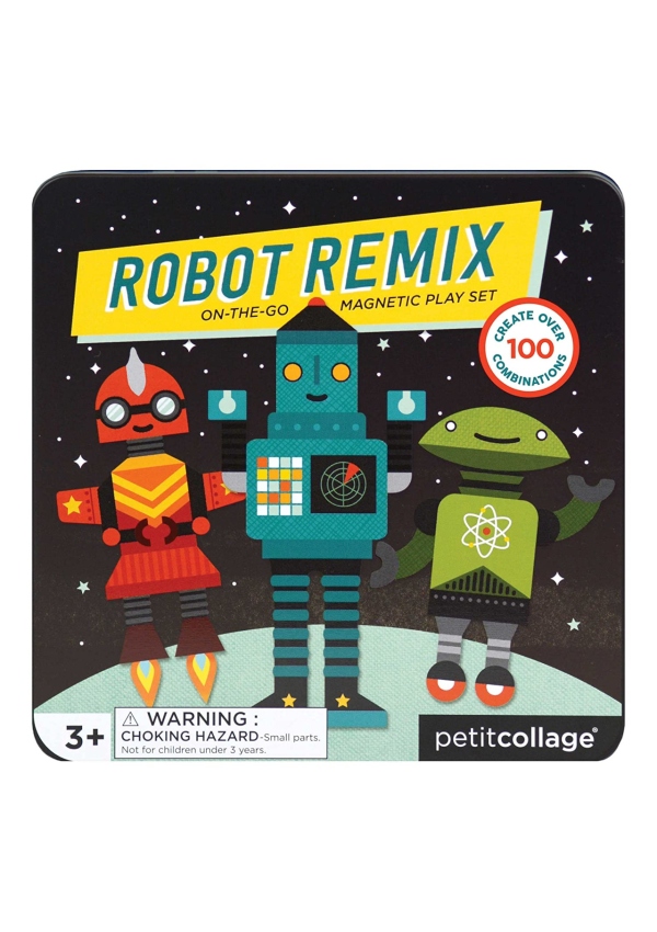 Levně Petit Collage Magnetická hra Roboti